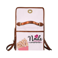 Load image into Gallery viewer, Nails Superpower Waterproof Canvas Bag-Brown (All Over Print) (Model 1641)