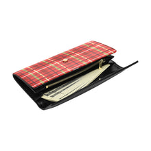 Load image into Gallery viewer, Red Plaid Women's Flap Wallet (Model 1707)