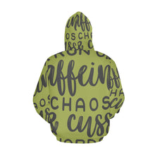 Load image into Gallery viewer, Caffeine and Chaos All Over Print Hoodie for Unisex (USA Size) (Model H13)