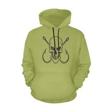 Load image into Gallery viewer, Skull and Hooks All Over Print Hoodie for Unisex (USA Size) (Model H13)