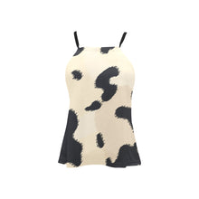 Load image into Gallery viewer, Cow Print Loose Fit Halter Neck Top (Model T68)