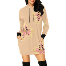 Load image into Gallery viewer, Florals All Over Print Hoodie Mini Dress (Model H27)