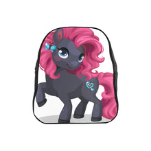 Load image into Gallery viewer, Dark Pony School Backpack (Model 1601)(Small)