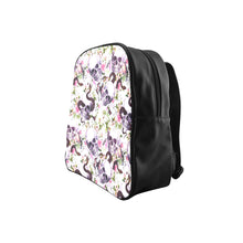 Load image into Gallery viewer, Floral Goth School Backpack (Model 1601)(Small)
