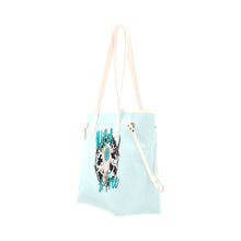 Load image into Gallery viewer, Wild and Free Clover Canvas Tote Bag (Model 1661)