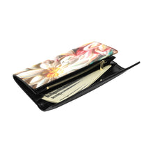 Load image into Gallery viewer, Painted Flowers Women's Flap Wallet (Model 1707)