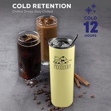 Load image into Gallery viewer, Moody Cow 20oz Tall Skinny Tumbler with Lid and Straw