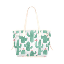 Load image into Gallery viewer, Cactus Clover Canvas Tote Bag (Model 1661)