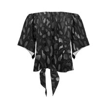 Load image into Gallery viewer, BLK Wild Off Shoulder Knot Front Blouse (Model T71)