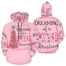 Load image into Gallery viewer, Pink Christmas All Over Print Hoodie for unisex (USA Size) (Model H13)