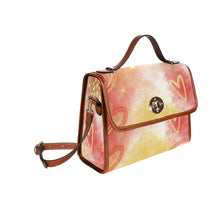 Load image into Gallery viewer, Love Waterproof Canvas Bag-Brown (All Over Print) (Model 1641)