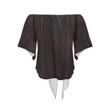 Load image into Gallery viewer, VAMP Rom Off Shoulder Knot Front Blouse (Model T71)