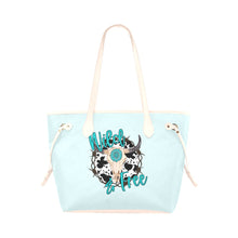 Load image into Gallery viewer, Wild and Free Clover Canvas Tote Bag (Model 1661)