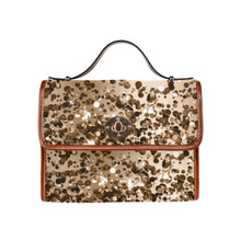 Load image into Gallery viewer, Chocolate Waterproof Canvas Bag-Brown (All Over Print) (Model 1641)