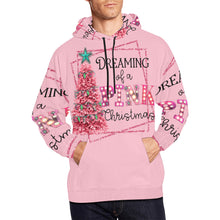 Load image into Gallery viewer, Pink Christmas All Over Print Hoodie for unisex (USA Size) (Model H13)