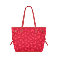 Load image into Gallery viewer, Heart Red Clover Canvas Tote Bag (Model 1661)
