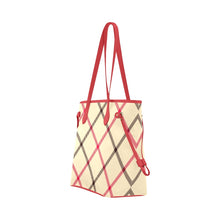 Load image into Gallery viewer, Plaid Red Clover Canvas Tote Bag (Model 1661)