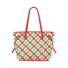 Load image into Gallery viewer, Red & Green Clover Canvas Tote Bag (Model 1661)