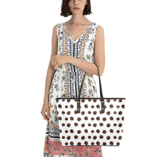 Load image into Gallery viewer, Spots Chic Leather Tote Bag (Model 1709)