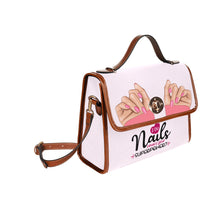Load image into Gallery viewer, I Do Nails both sides Waterproof Canvas Bag-Brown (All Over Print) (Model 1641)