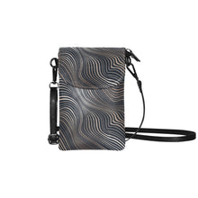 Load image into Gallery viewer, Bronze Swirl Small Cell Phone Purse (Model 1711)