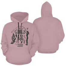 Load image into Gallery viewer, Girls Fish All Over Print Hoodie for unisex (USA Size) (Model H13)