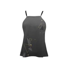 Load image into Gallery viewer, Triangles Loose Fit Halter Neck Top (Model T68)