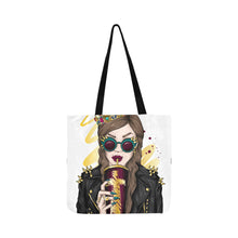 Load image into Gallery viewer, Crossing Lines Reusable Shopping Bag Model 1660 (Two sides)