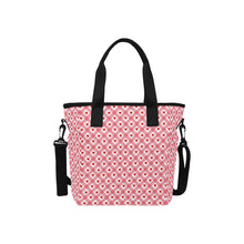 Load image into Gallery viewer, Hearts X Tote Bag with Shoulder Strap (Model 1724)