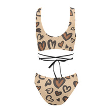 Load image into Gallery viewer, Leopard Cross String Bikini Set (Model S29)