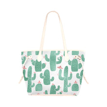 Load image into Gallery viewer, Cactus Clover Canvas Tote Bag (Model 1661)