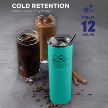 Load image into Gallery viewer, Moody Cow 20oz Tall Skinny Tumbler with Lid and Straw