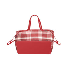 Load image into Gallery viewer, Red Plaid Fun 2 Clover Canvas Tote Bag (Model 1661)