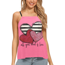 Load image into Gallery viewer, AllYouNeedIsLoveHearts Loose Fit Halter Neck Top (Model T68)
