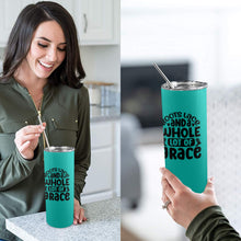 Load image into Gallery viewer, Boots lace and a whole lot of grace 20oz Tall Skinny Tumbler with Lid and Straw