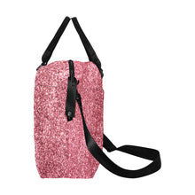Load image into Gallery viewer, Pink Sparkle Large Capacity Duffle Bag (Model 1715)