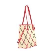 Load image into Gallery viewer, Plaid Red Clover Canvas Tote Bag (Model 1661)