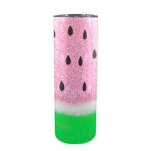 Load image into Gallery viewer, Watermelon 20oz Tall Skinny Tumbler with Lid and Straw