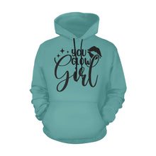 Load image into Gallery viewer, You Glow Girl All Over Print Hoodie for unisex (USA Size) (Model H13)