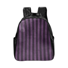 Load image into Gallery viewer, Goth Stripes Multi-Pockets Backpack (Model 1636)