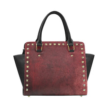 Load image into Gallery viewer, Red Beauty Rivet Shoulder Handbag (Model 1645)