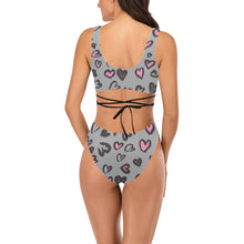 Load image into Gallery viewer, Leopard Cross String Bikini Set (Model S29)