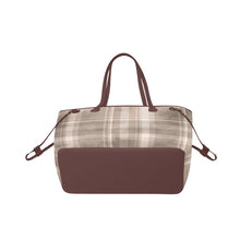 Load image into Gallery viewer, Light Plaid Clover Canvas Tote Bag (Model 1661)