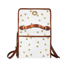 Load image into Gallery viewer, Golden Waterproof Canvas Bag-Brown (All Over Print) (Model 1641)