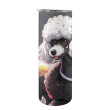 Load image into Gallery viewer, Poodle 20oz Tall Skinny Tumbler with Lid and Straw