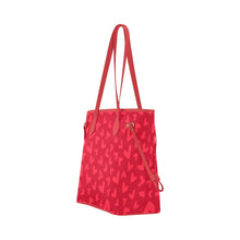 Load image into Gallery viewer, Heart Red Clover Canvas Tote Bag (Model 1661)