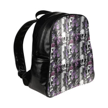 Load image into Gallery viewer, Goth Purple Multi-Pockets Backpack (Model 1636)