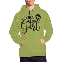 Load image into Gallery viewer, You Glow Girl All Over Print Hoodie for unisex  (USA Size) (Model H13)