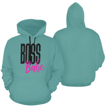 Load image into Gallery viewer, BossBabe All Over Print Hoodie for Unisex (USA Size) (Model H13)