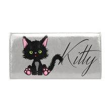 Load image into Gallery viewer, BLACK CAT Women's Flap Wallet (Model 1707)